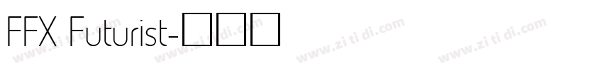 FFX Futurist字体转换